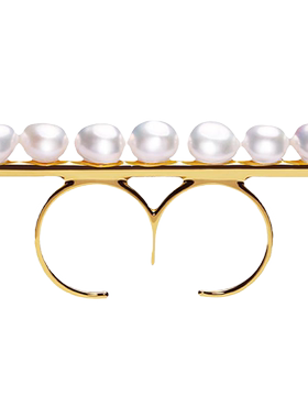 开口戒指珍珠PEARLONA原创设计