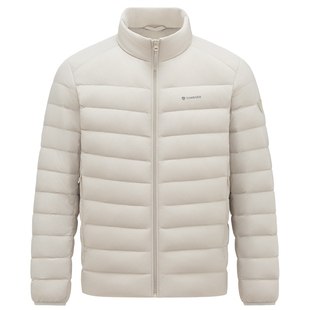 坦博尔官方旗舰轻薄排骨羽绒服男2025新款秋冬短款立领外套男款