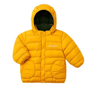 日本美山 montbell 2025冬小童宝宝保暖650蓬双面连帽按扣羽绒服