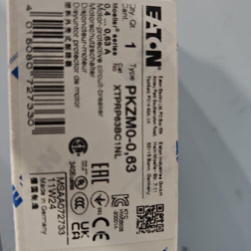 议价伊顿穆勒PKZM0-0,63德国进口电动机保护断路器EATON标非MOELL