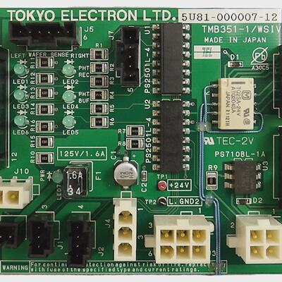 TEL Tokyo Electron 5U81-000007-12 Interface PCB TMB351-1/WSI