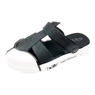 男士夏季下雨天穿的凉鞋带孔司机可以开车的包头运动拖鞋不露脚趾