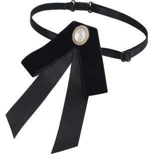 领花女职业银行领结头花套装建行电信衬衣空姐邮政员工柜员领饰新