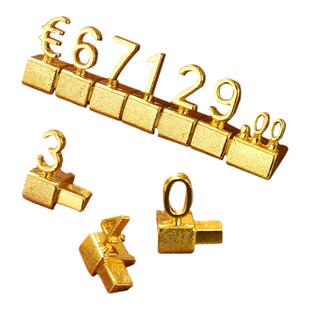 3D金属标价牌数字价格展示标签烟酒价钱黄金珠宝价码价签超市商品商场皮鞋包特价货架惊爆价小号字粒价码牌贴