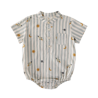 夏季嬰兒衣服寶寶襯衫包屁衣純棉