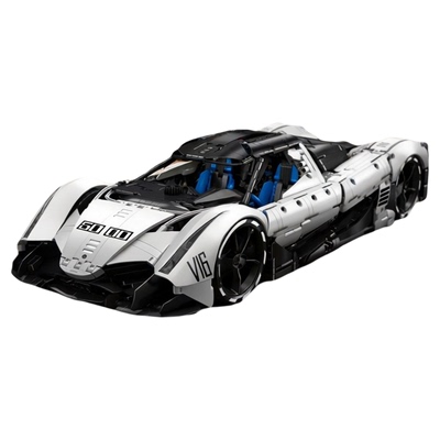 泰高乐18恶魔V16跑车MOC积木
