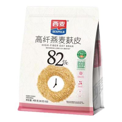 西麦高纤燕麦麸皮低GI无添加蔗糖