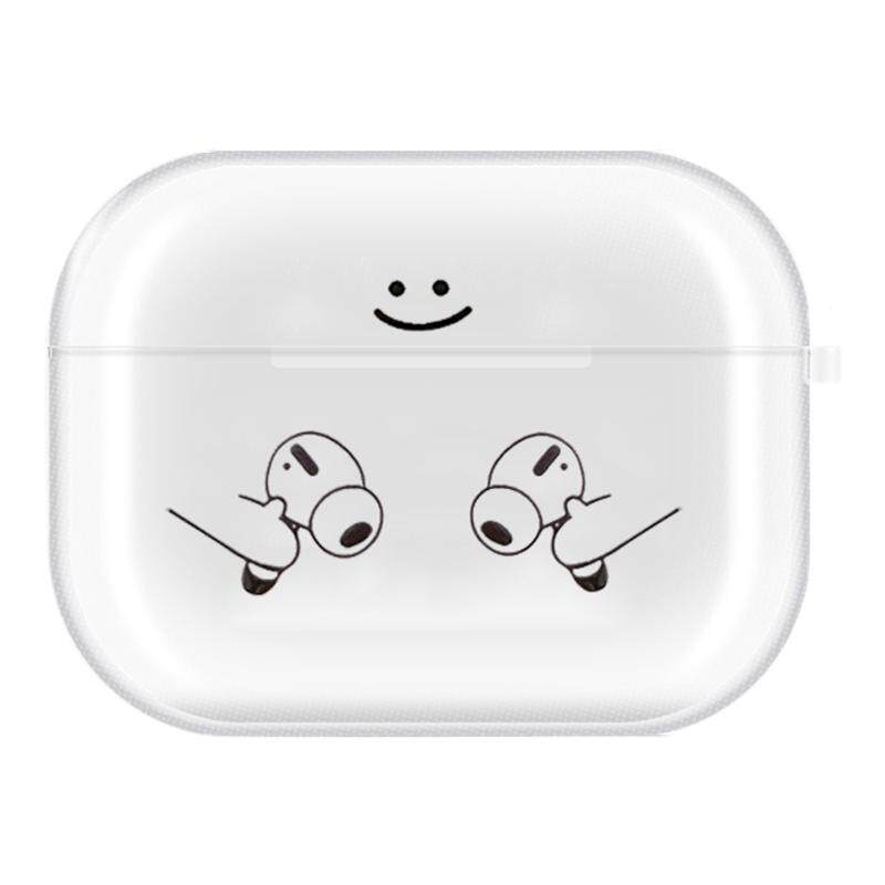 创意可爱耳机壳airpods4保护套airpods pro2 3保护套透明Pro三代airpods 3保护套适用苹果耳机