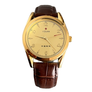 九十年代正品库存上海7120上链机械表八一红星纪念款复古男士手表