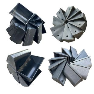 抛丸机提升机配件钢板焊接提升斗耐磨料斗畚斗挖斗钢丸碗斗子定制