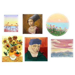 图绘通油画框纯棉亚麻油画布内框油画颜料丙烯画布肌理画流体画画板手绘diy工具材料实木内框空白练习画板