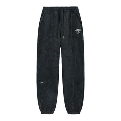 高腰简约tokidoki灯芯绒分割长裤