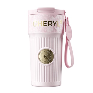 世大家保温杯新款高颜值大容量陶瓷男女车载咖啡杯便携吸管水杯子