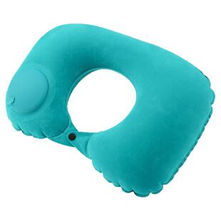 按压式充气u型枕旅行枕头便携颈枕吹气u形枕高铁长途飞机睡觉神器