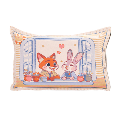 纯棉纱布按扣儿童枕套幼儿园枕套