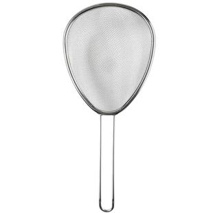 川岛屋不锈钢漏勺家用厨房漏网勺笊篱短柄细网捞面勺豆浆过滤网筛