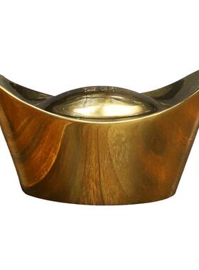 厂家批发铜元宝实心大小号元宝家用供奉铜器工艺品礼品家居摆件