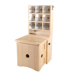 升级加高腰背督脉艾灸凳家用立式可折叠座椅全身灸木质工具神器具