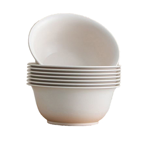 一次性饭碗食品级家用加厚耐高温碗筷子结婚野餐户外稻壳餐具套装