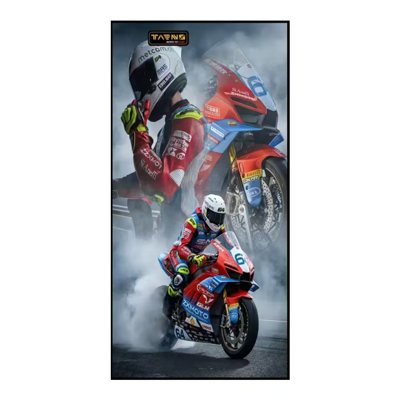 WSBK机车夺冠海报装饰画