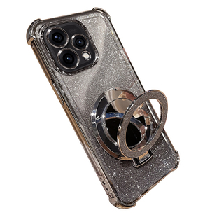 适用opporeno15c手机壳reno15c保护oppo硅胶套PMD110带镜头膜全包气囊防摔5g透明软女c5g新款镜子支架高级感