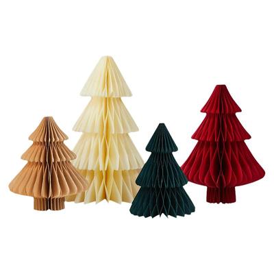 圣诞节装饰纸质立体圣诞树摆件