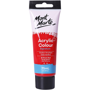 蒙玛特 75ml丙烯画颜料套装初学者手绘衣服鞋子墙绘彩绘纺织染料陶瓷石头diy画画颜料美术生用白色金色