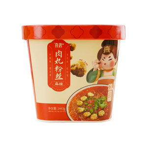 喜唐李肉丸粉丝夜宵冲泡即食懒人方便粉丝免煮速食品粉丝酸辣麻辣