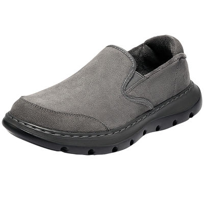 森达乐福鞋男2025冬新一脚蹬舒适保暖厚底休闲鞋WPN06DM5