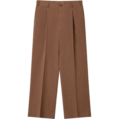 JDV商场同款棕色男士宽松休闲裤