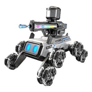 2025新款八轮特技汽车机械狗手势感应智能遥控机器狗儿童玩具男孩