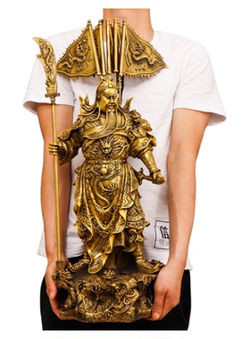 九龙关公大小号店铺供奉武财神爷