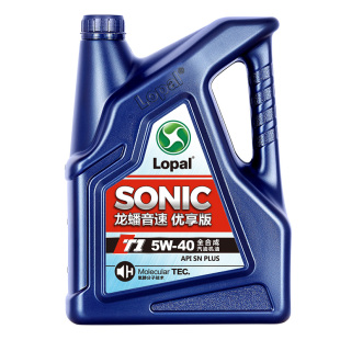 龙蟠SONIC T1 5W-40全合成汽机油snplus 汽车发动机润滑油4L正品