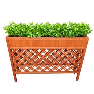 户外假花塑料花仿真红掌绿植花箱花槽长条栅栏插花庭院餐厅隔断
