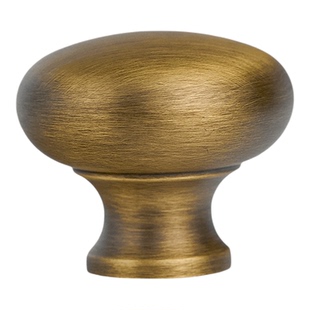 屿铜蘑菇黄铜拉手现代简约衣柜门橱柜抽屉柜子古铜单孔把手小拉手