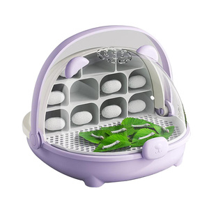 蚕宝宝蚕卵学生养蚕套装太空舱新鲜桑叶全套工具饲养箱别墅专用盒