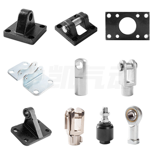 SC标准气缸附件大全配件Y型接头连接件CA/CB/FA/I/Y/LB底座法兰