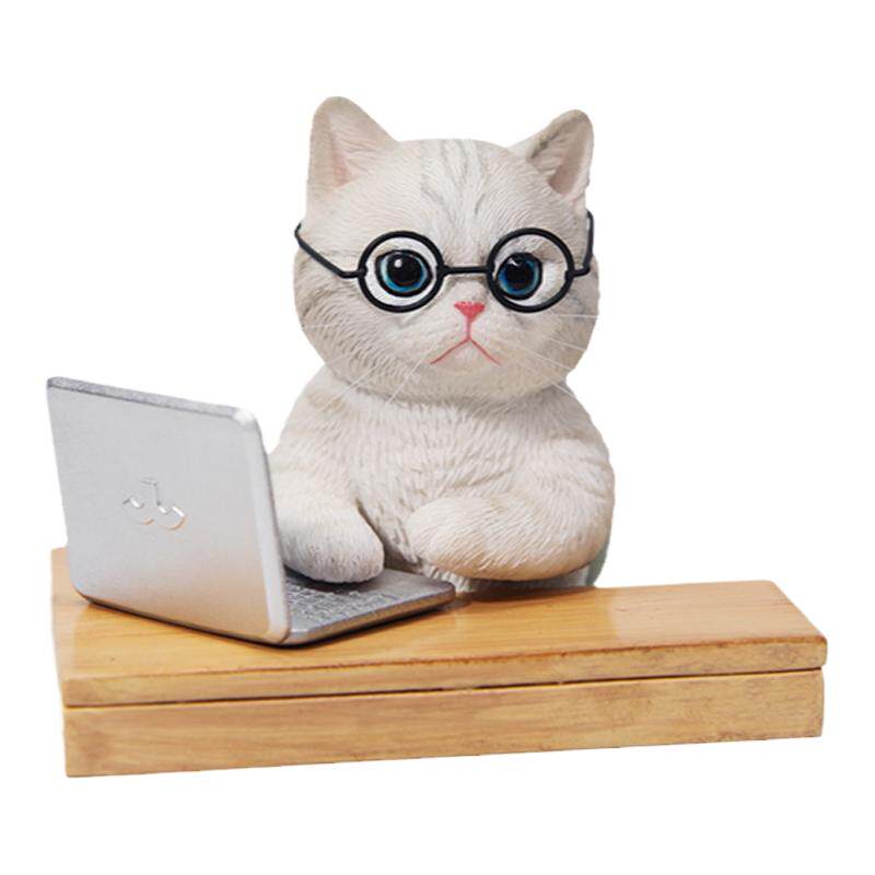 JXK摸鱼猫上班猫模型手办摆件