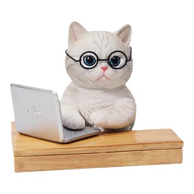 JXK摸鱼猫上班猫模型手办摆件