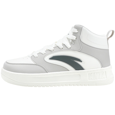 安踏休闲板鞋男士高帮