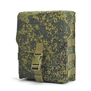 伊万战术复刻俄罗斯军迷EMR小绿人FG废墟迷彩PKM100弹鼓包餐具包