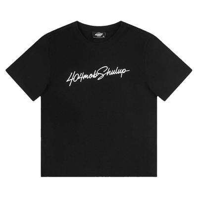 404MOB夏辣妹修身显瘦露脐装短款正肩字母印花短袖T恤女多色体恤