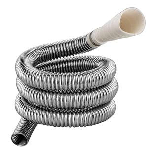 全自动洗衣机排水管不锈钢钢丝波纹管地漏下水室外加长金属软管pe