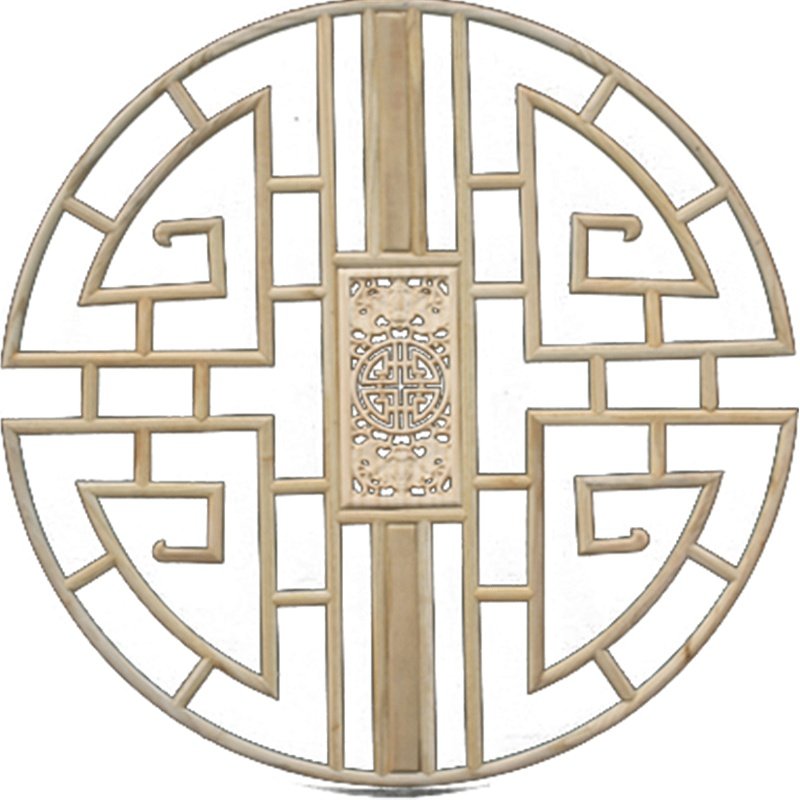 仿古门窗实木花格吊顶隔断背景墙