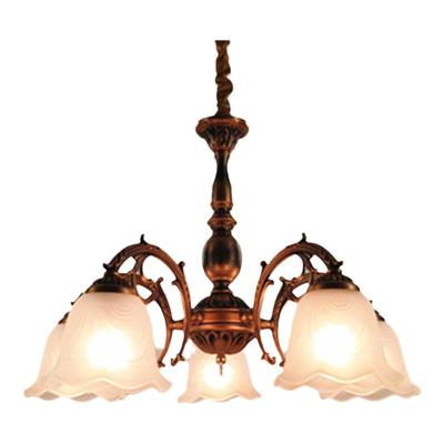 10-25平米欧式铁艺吊灯红古铜