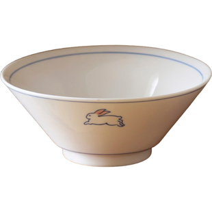 肆月陶瓷饭碗家用2026新款高颜值中式米饭碗小碗斗笠碗釉下彩餐具