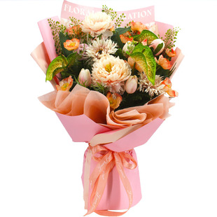 牡丹仿真花束成品大束手捧花永生颁奖舞台献花交车假花拍照教师节