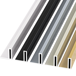 铝合金高低差收口条极简瓷砖收边条下沉淋浴房门槛不锈钢填缝压条