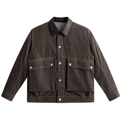 【商场同款】太平鸟男装夹克25秋季新款巴恩风外套潮 B2BJF3404