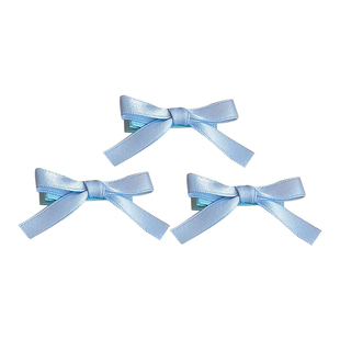 芭蕾少女风蝴蝶结发夹甜美可爱双马尾鸭嘴夹子高级感气质侧边发卡